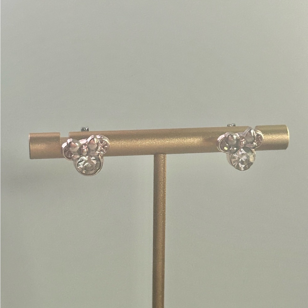 Minnie Mouse Rhinestone Earrings. New. - Picture 3 of 4